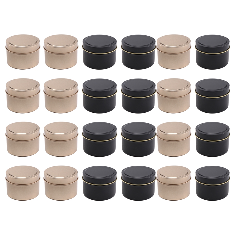 24'lü Paket Mum Kutuları, Kapa - Metal Tin Lid 4Oz incelemesi ve fiyatı