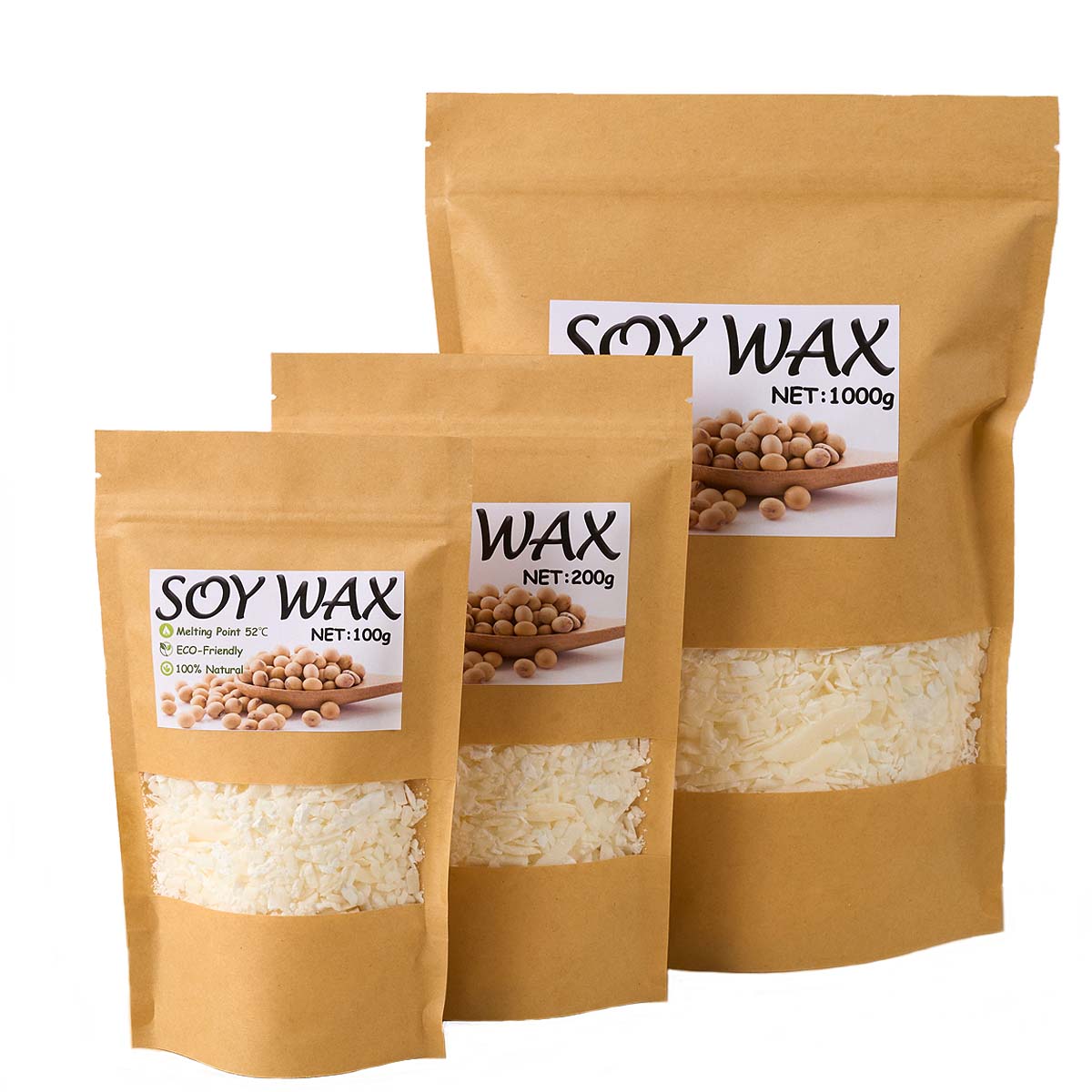 1 Pound Saf Beyaz Soya Balmumu - Candle Making Supplies Usa incelemesi ve fiyatı