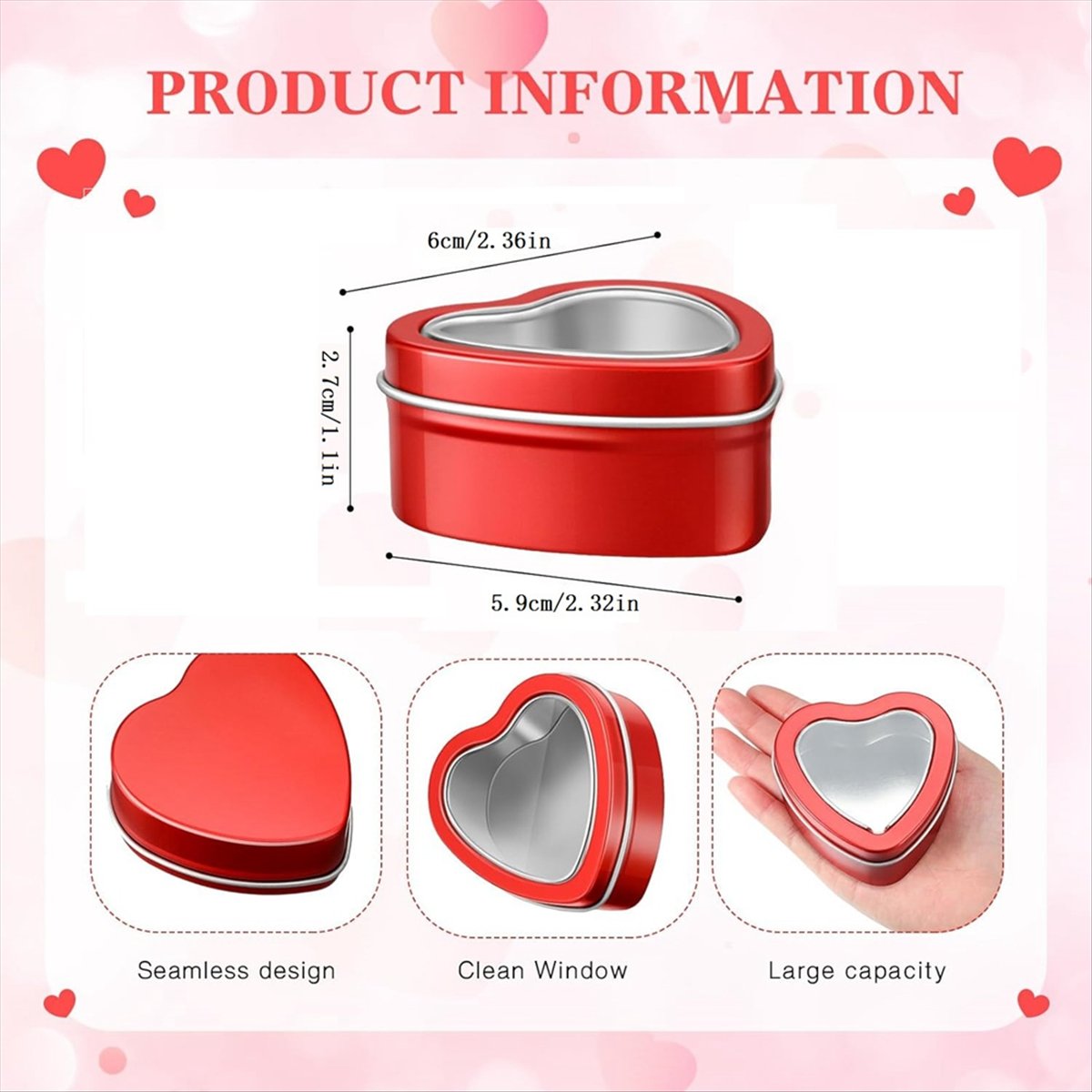 HITL 24 Adet 4Oz Kalp Şeklinde - Metal Tin Lid 4Oz incelemesi ve fiyatı